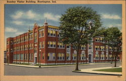 Sunday Vistor Building Huntington, IN Postcard Postcard