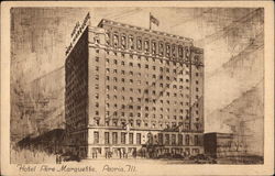 Hotel Pere Marquette Peoria, IL Postcard Postcard