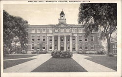 Wallace Hall, Monmouth College Illinois Postcard Postcard