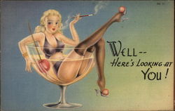 Well - Here's Looking at You! Swimsuits & Pinup Postcard Postcard