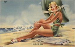 Glamour Girl Swimsuits & Pinup Postcard Postcard