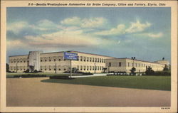 Bendix Westinghouse Automotive Air Brake Company, Office and FActory Elyria, OH Postcard Postcard