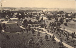 Looking west over Kindleberger park Postcard