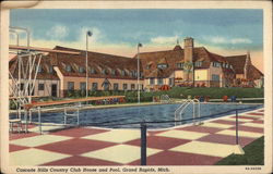 Cascade Hills Country Club House and Pool Postcard