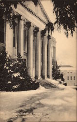 The Library in Winter College Park, MD Postcard Postcard