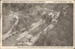 Aerial View of Mountain Valley Spring Postcard