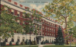 Methodist Hospital Memphis, TN Postcard Postcard