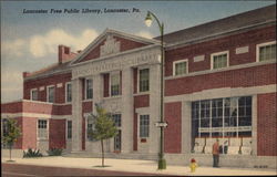 Lancaster Free Public Library Pennsylvania Postcard Postcard