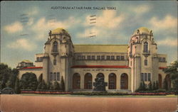 Auditorium at Fair Park Postcard