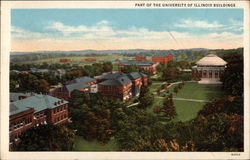 Part of the University of Illinois Buildings Postcard