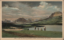 Lower St. Mary Lake from near Automobile Highway Glacier National Park, MT Postcard Postcard