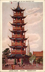 Chinese VIllage - Pagoda - Treasure Island San Francisco, CA 1939 San Francisco Exposition Postcard Postcard