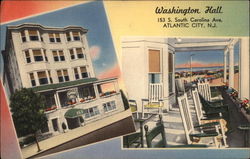 Washington Hall Atlantic City, NJ Postcard Postcard