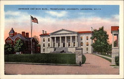 Transylvania University - Entrance and Main Building Lexington, KY Postcard Postcard