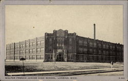 Walter French Junior High School Lansing, MI Postcard Postcard