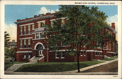 Brown High School Postcard