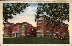 Edwin F. Brown Hospital, Soldiers' Home Dayton, OH Postcard Postcard