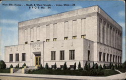 New Elks Home BPOE No. 54 Postcard