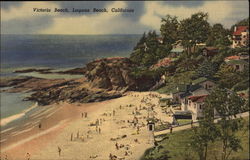 Victoria Beach Laguna Beach, CA Postcard Postcard