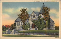 Prendergast Free Library Jamestown, NY Postcard Postcard