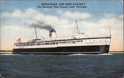 Chesapeake and Ohio Railway Lake Michigan, MI Postcard Postcard