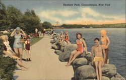 Kershaw Park Canandaigua, NY Postcard Postcard