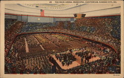 The Main Arena, Municipal Auditorium Postcard