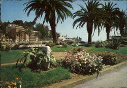 Jardines Frente al Casino en Avda. 1 Norte Postcard