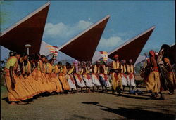 Folk dance of India Postcard