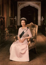 H. M. The Queen Postcard