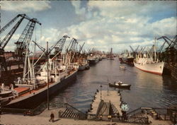 Uberseehafen Bremen, Germany Postcard Postcard