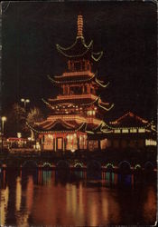 The Chinese Tower in Tivoli Copenhagen, Denmark Postcard Postcard