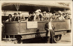 Golden State Transportation Co. Trolley Postcard