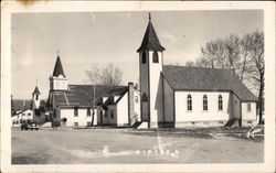 View of Churches Postcard