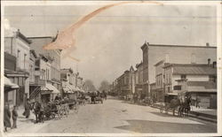 Main Street Fremont, MI Postcard Postcard