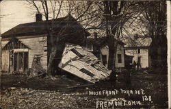 House Front Torn Out Fremont, OH Postcard Postcard