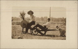 Posing on the Farm Postcard