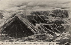 Switchbacks, Red Lodge - Cooke Highway Postcard