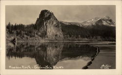 Beacon Rock on Columbia River Postcard