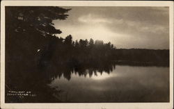 Moonlight on Brantingham Lake New York Postcard Postcard