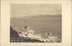 Pacific Ocean and The Golden Gate San Francisco, CA Postcard Postcard