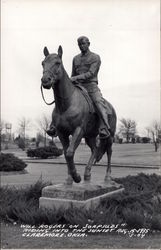 "Will Rogers on Soapsuds" Riding into the Sunset Postcard