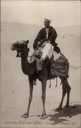 Egyptian Types and Scenes - Crossing the Desert Postcard