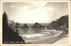 Heceta Head Light House Yachats, OR Postcard Postcard