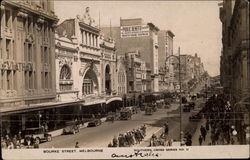 Bourke Street Melbourne, Australia Postcard Postcard