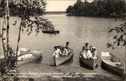 Deep Trail Lodge - Sightseeing Trip on Lake Nokomis Postcard