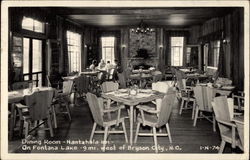 Dining Room - Nantahala Inn on Fontana Lake Postcard