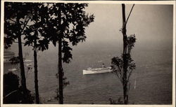 Steamship Coming Into Port Steamers Postcard Postcard