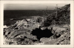 Devil's Punch Bowl Agate Beach, OR Postcard Postcard