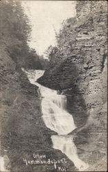 Glen - Waterfall Hammondsport, NY Postcard Postcard